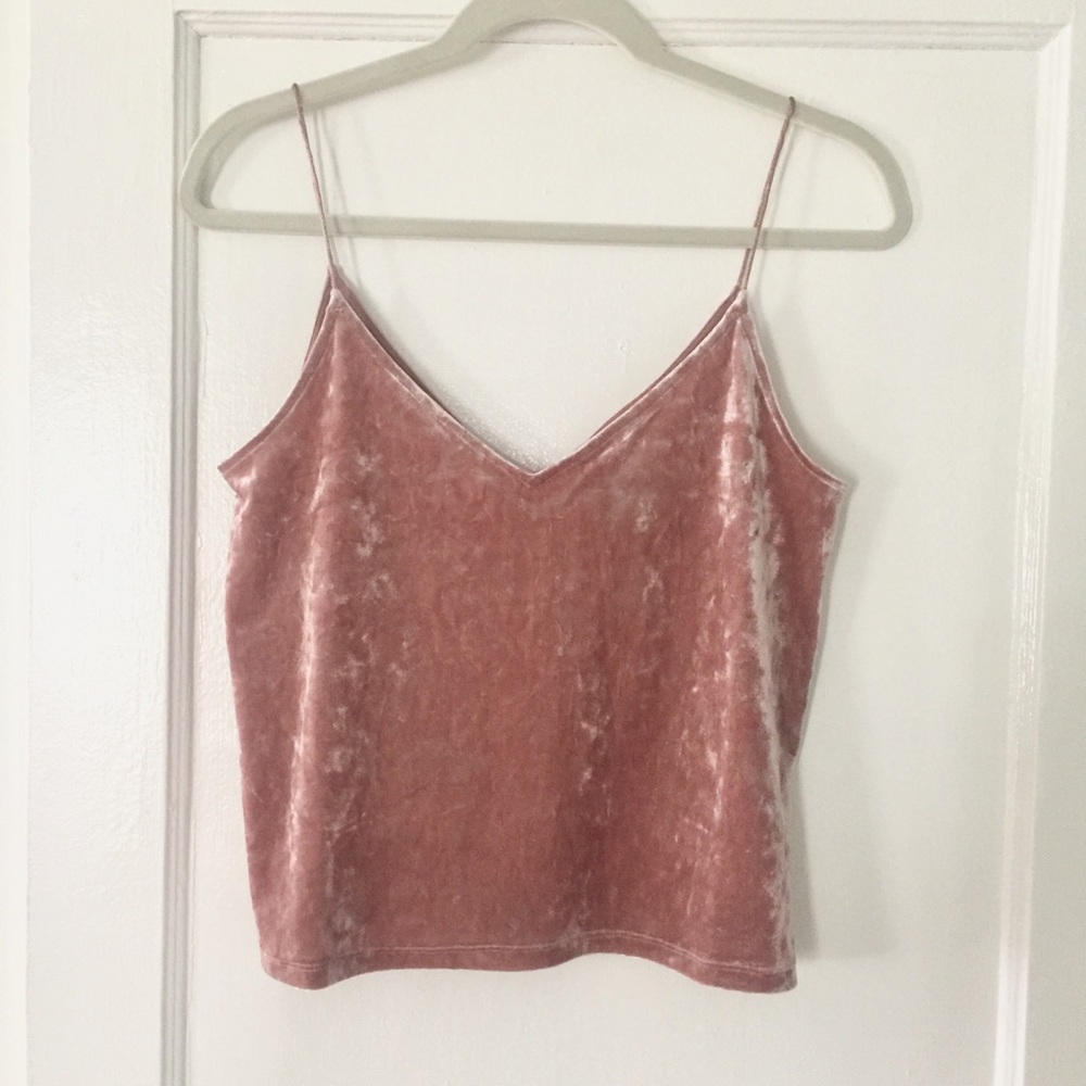 Crushed Velvet Tank Top